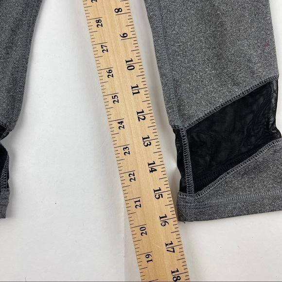 Justice Active Leggings Girls Size 8 Gray Black Mesh - Picture 7 of 8